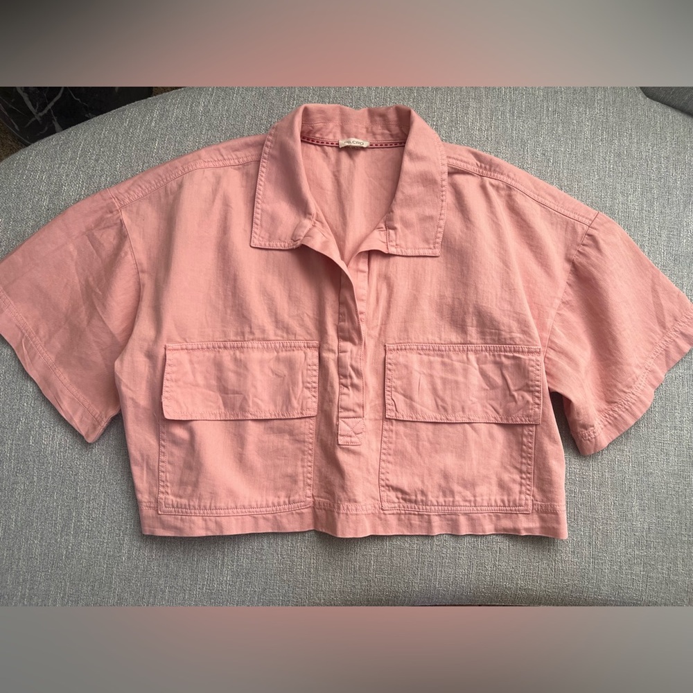 PILCRO Crop Boxy Top